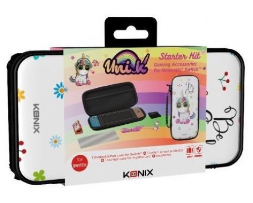 PACK GAMER KONIX UNIK CARCASA SWITCH + PANTALLA PROTEC